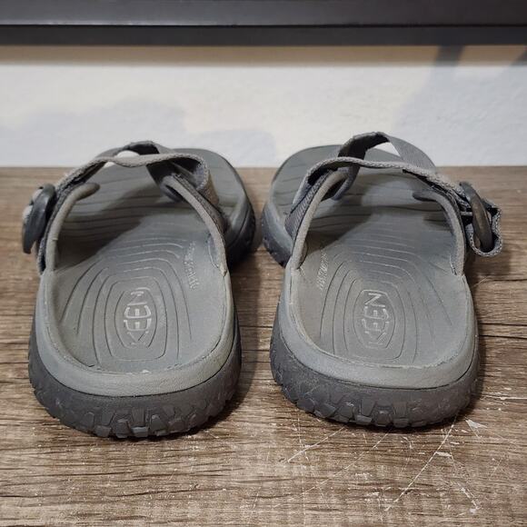Keen Solr Toe Post Men's Buckle Strap Sport/Beach Sandals Shoes Size 10 Gray - Picture 4 of 9